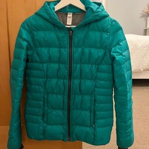 Athleta Puffer Jacket Green